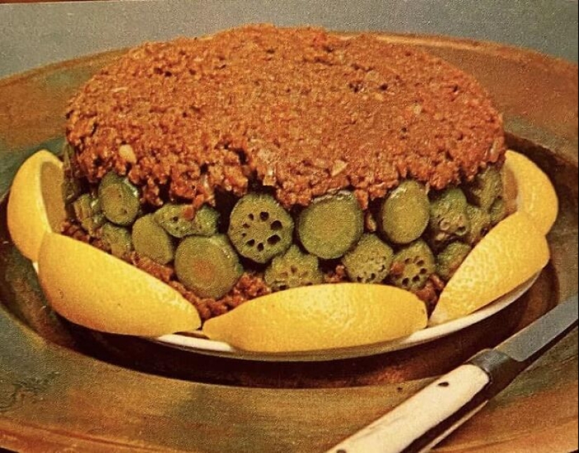 22 stubborn dishes from the past - strange photos from cookbooks of the last century