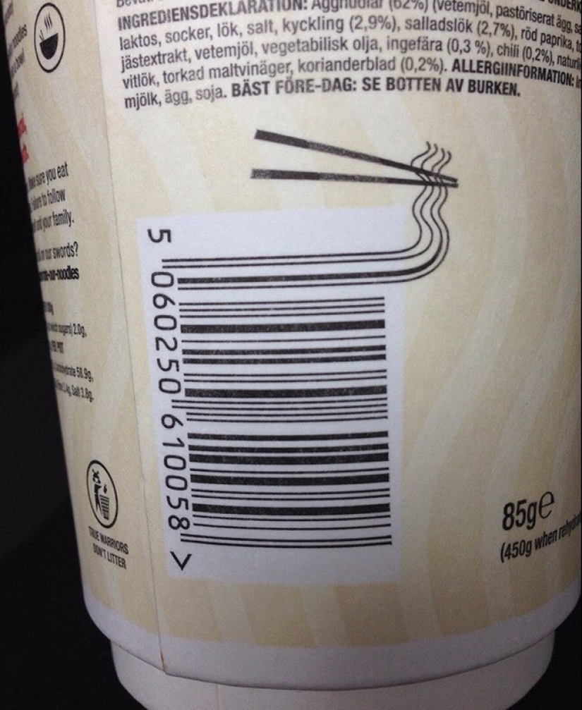 22 witty barcodes on products