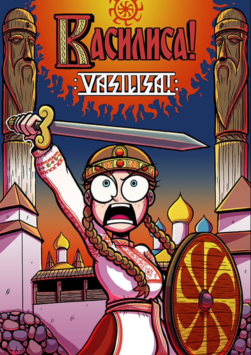 22 works by a Japanese artist who mixed Slavic motifs with manga