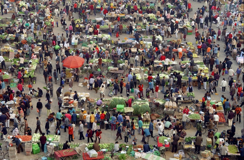 23 shocking photos about how many people there are in China