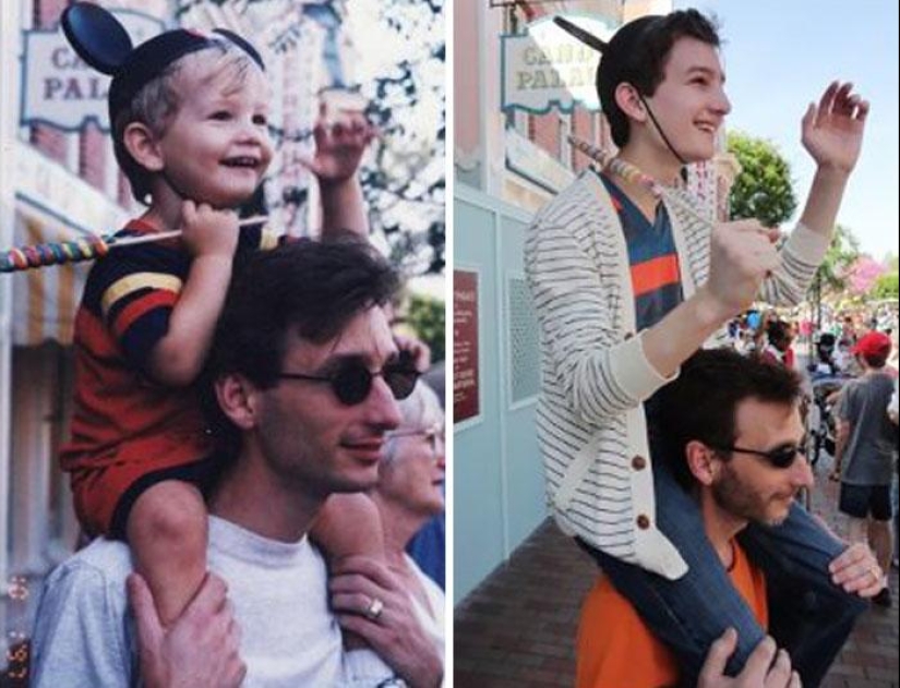 25 family photos that were recreated many years later 25 family photos that were recreated many years later