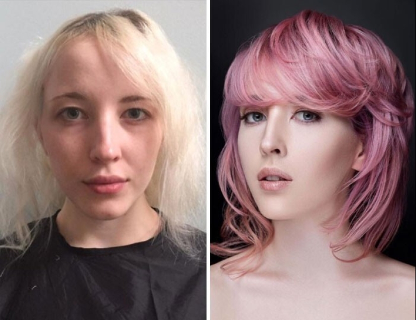 25 incredible photos before and after the hairstyle change 25 incredible photos before and after the hairstyle change