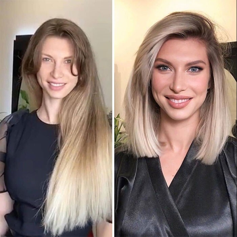 25 incredible photos before and after the hairstyle change 25 incredible photos before and after the hairstyle change