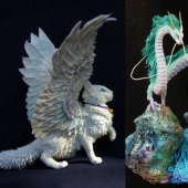 30 fabulous figures made of polymer clay by the Russian artist Evgeny Khantor