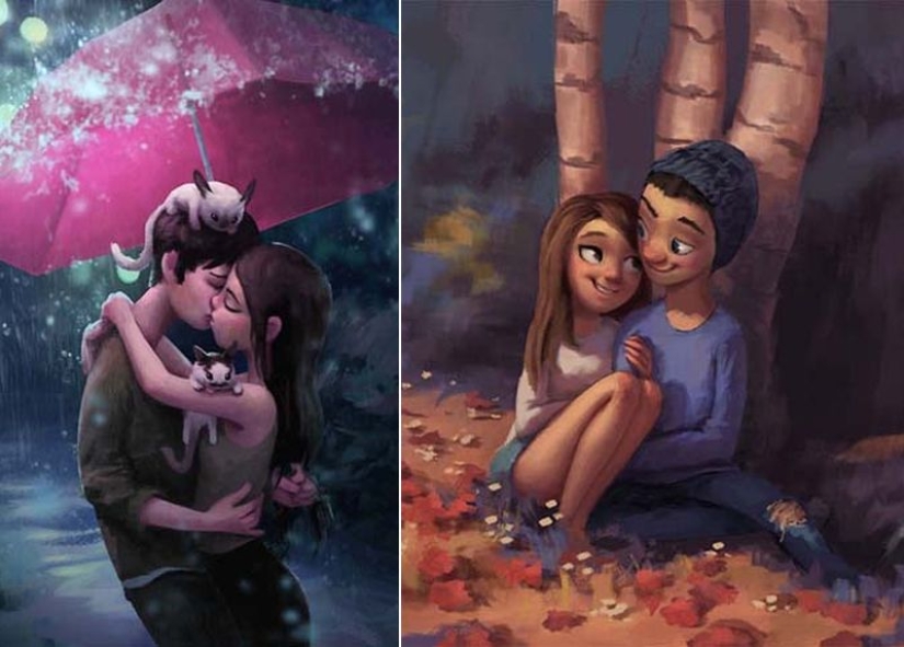 30 idílico ilustraciones de amor y afecto que calentará tu corazón 30 idílico ilustraciones de amor y afecto que calentará tu corazón