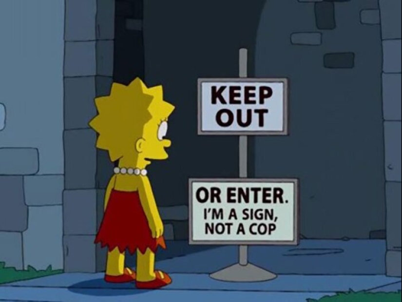 30 of the most witty signs and inscriptions from the Simpsons» 30 of the most witty signs and inscriptions from the Simpsons»