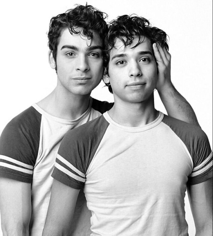 30 portraits of people not related by blood, but very similar to each other