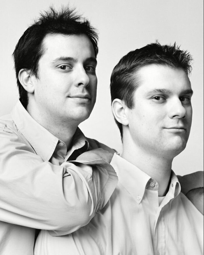 30 portraits of people not related by blood, but very similar to each other