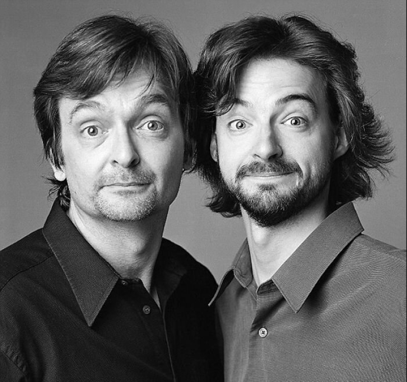 30 portraits of people not related by blood, but very similar to each other
