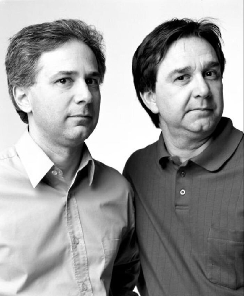 30 portraits of people not related by blood, but very similar to each other