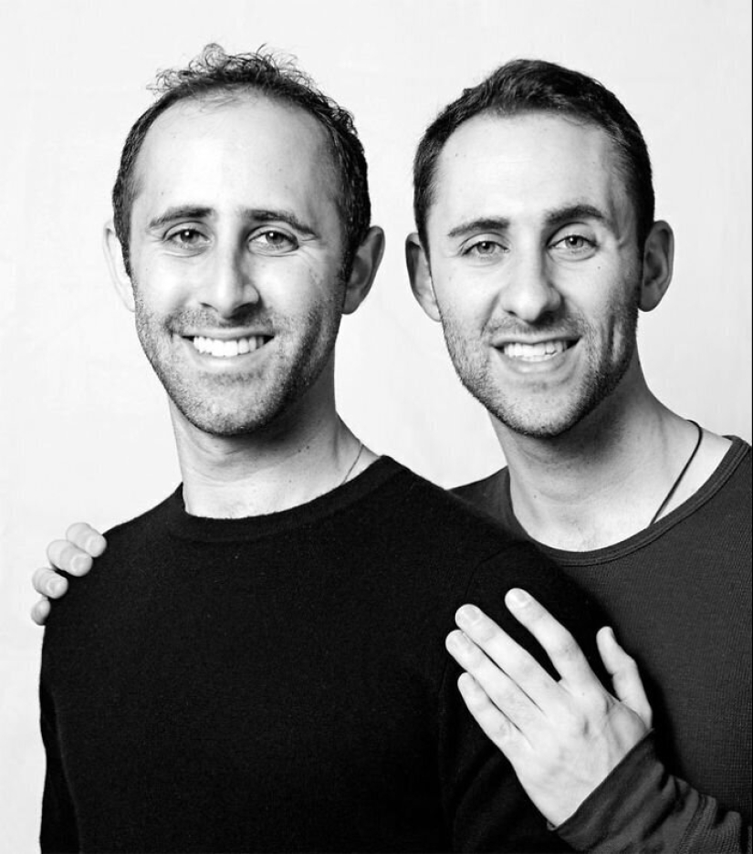 30 portraits of people not related by blood, but very similar to each other