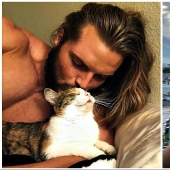 30 touching photos of men and cats