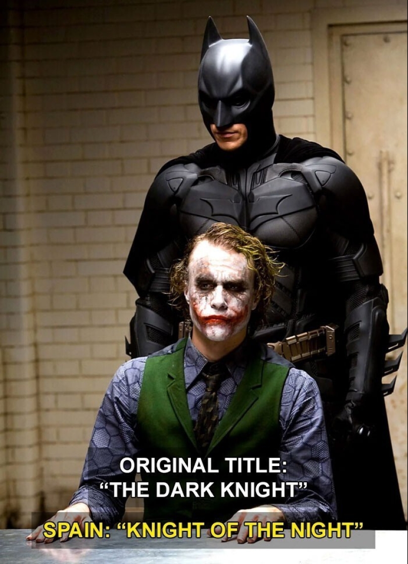 30 unexpected translations of movie titles: experiences from different countries