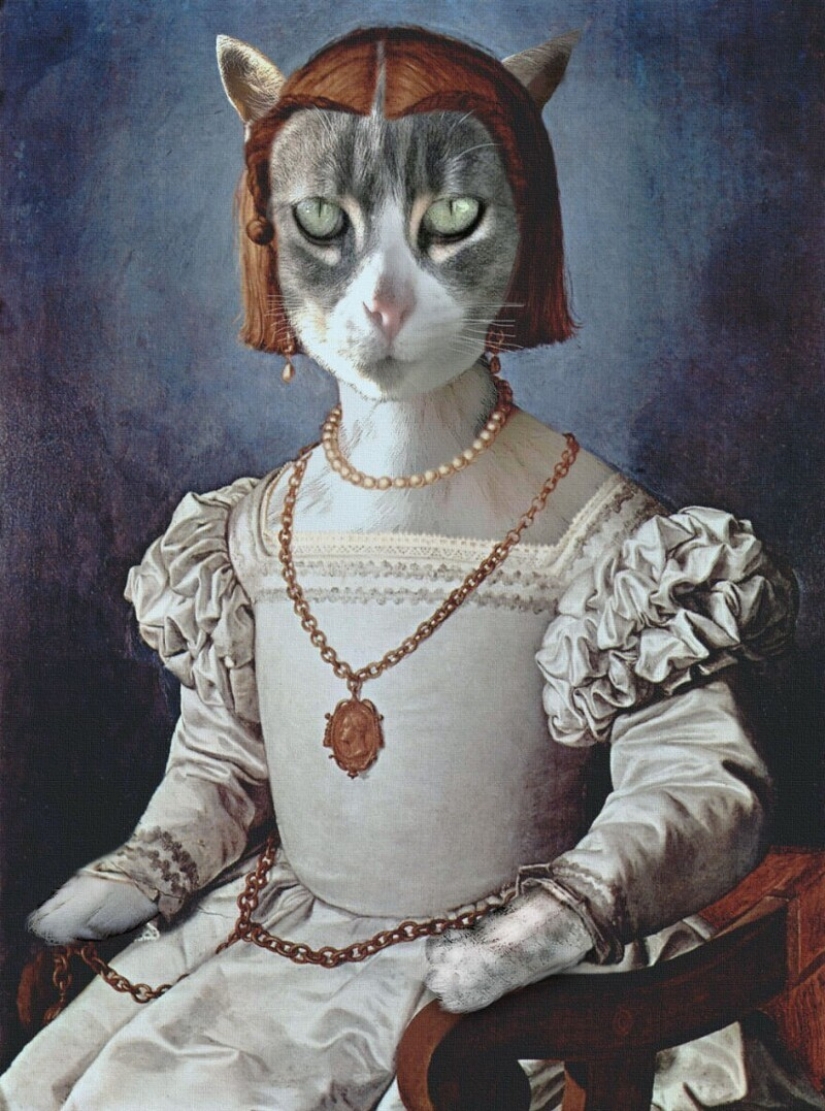 35 obras maestras de la pintura, donde los diseñadores reemplazaron a las personas con animales 35 obras maestras de la pintura, donde los diseñadores reemplazaron a las personas con animales