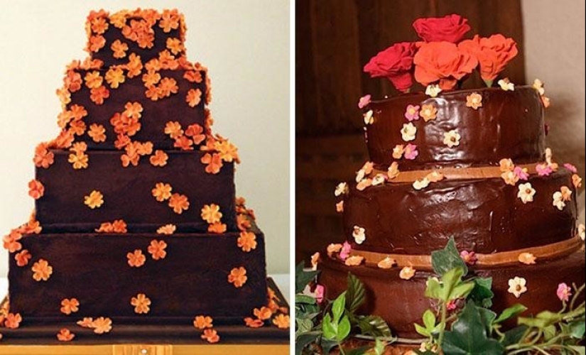 40 bizcochos divertidos, y más a menudo simplemente infructuosos de boda