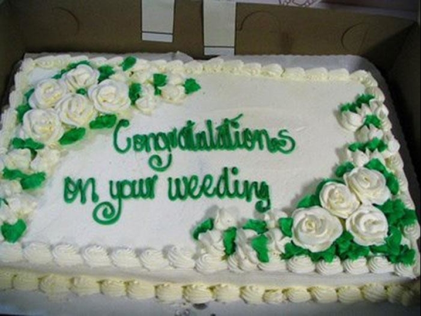 40 funny, and more often simply unsuccessful wedding cakes