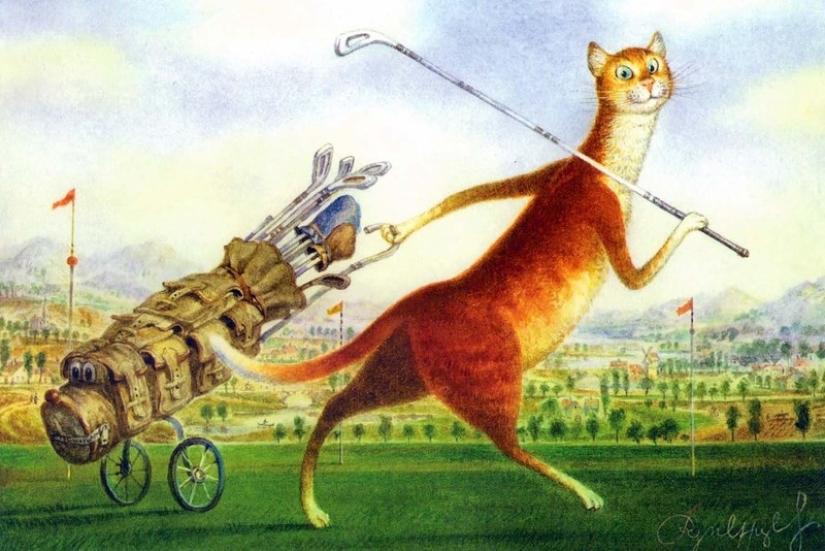 5 artists who masterfully drawing cats