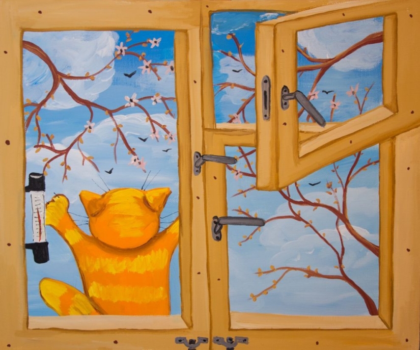 5 artists who masterfully drawing cats