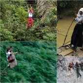 A dangerous road to school