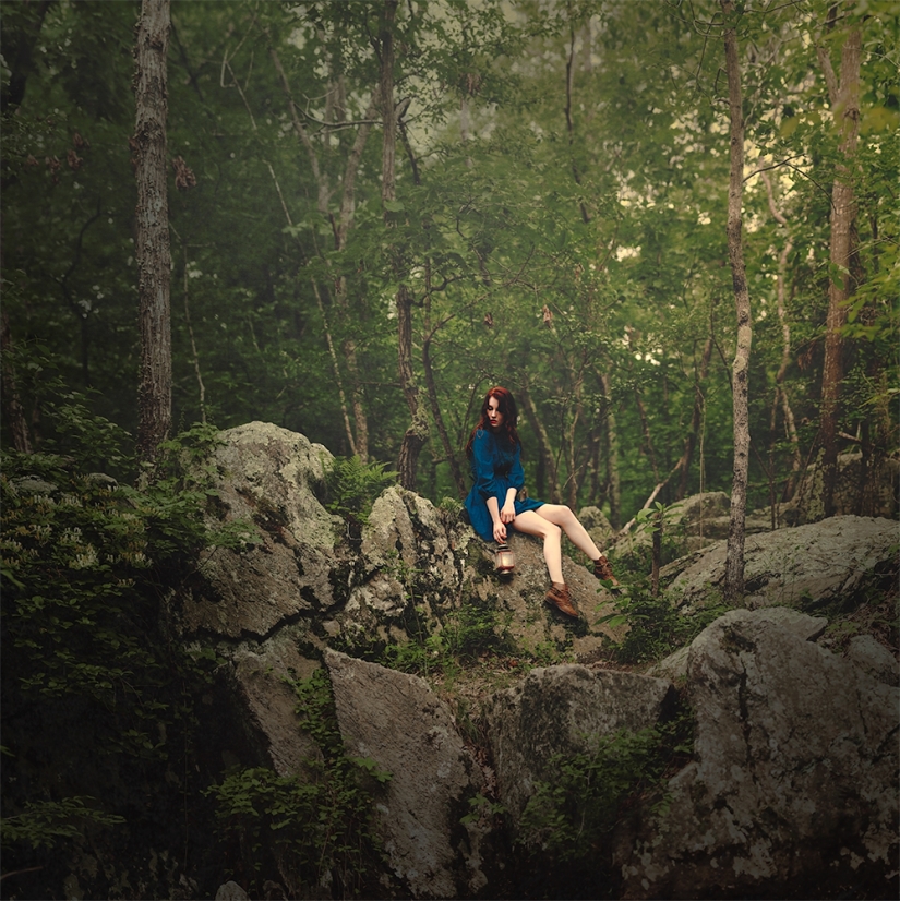 A dark fairy tale against the background of the cold landscapes of Iceland