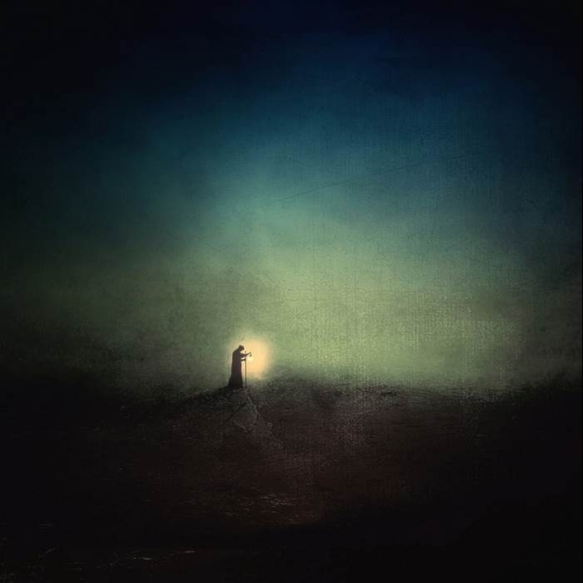 A dónde conducen los sueños: fabulosas manipulaciones fotográficas de Kasia Dervinskaya