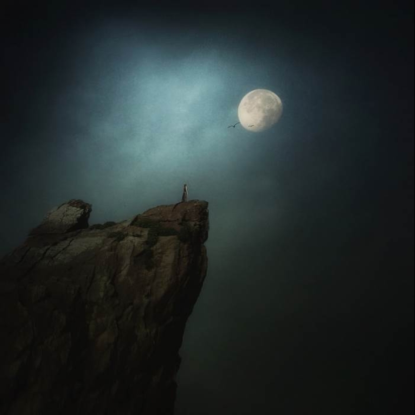 A dónde conducen los sueños: fabulosas manipulaciones fotográficas de Kasia Dervinskaya