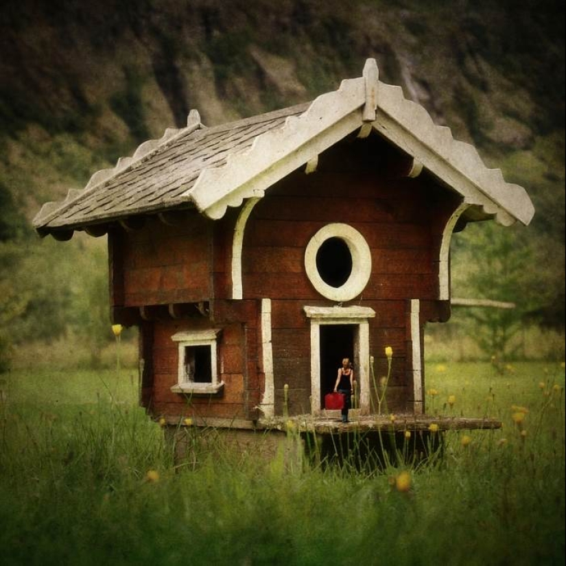 A dónde conducen los sueños: fabulosas manipulaciones fotográficas de Kasia Dervinskaya