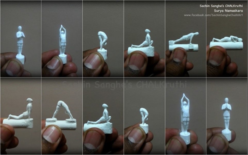 A guy from India carves incredible tiny sculptures out of small crayons A guy from India carves incredible tiny sculptures out of small crayons