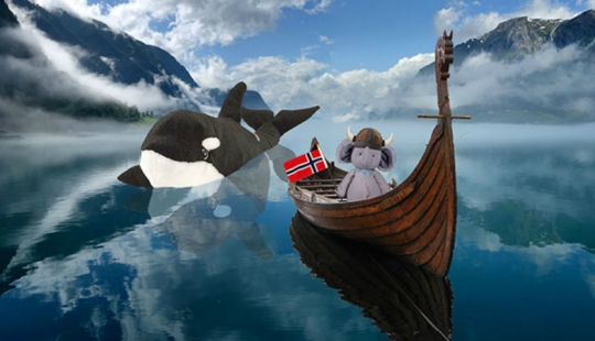 A lost stuffed elephant travels the world