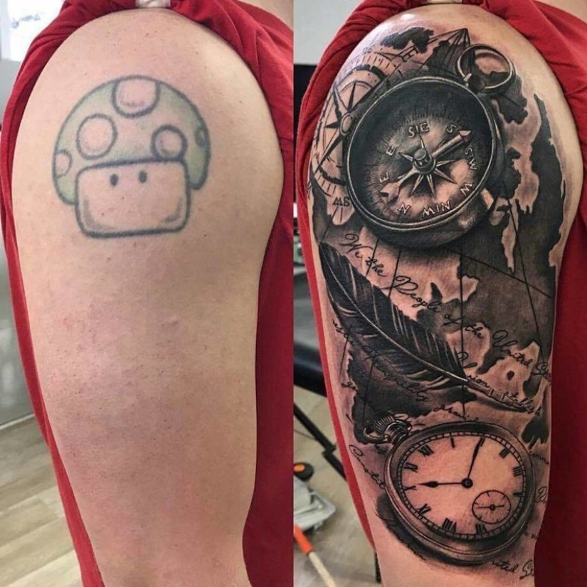 A second chance: 20 examples of ceilings of the old tattoo A second chance: 20 examples of ceilings of the old tattoo