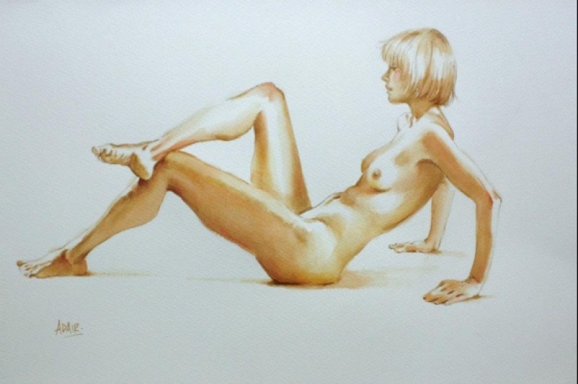 Acuarelas eróticas de Paulina Adair Acuarelas eróticas de Paulina Adair