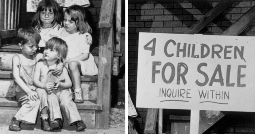 Advertisement for the sale of children: the history of a photograph from the USA in 1948, which is considered staged Advertisement for the sale of children: the history of a photograph from the USA in 1948, which is considered staged