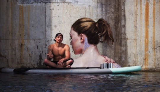Aesthetics of water and concrete: 11 extreme murals of the master of Hula