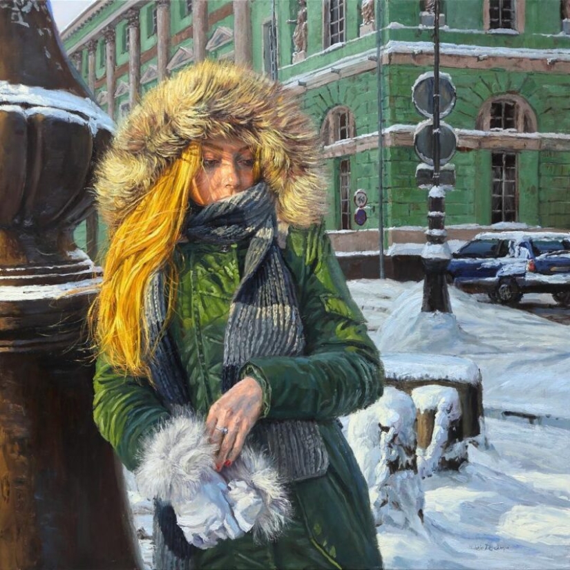 Ah, young people! Warm and realistic paintings by Michel del Campo