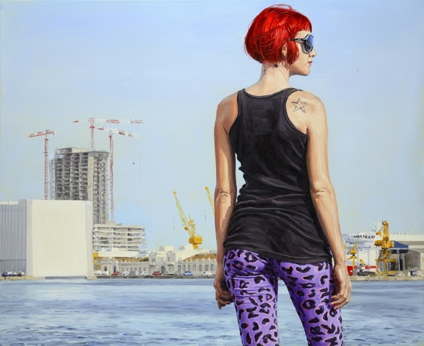 Ah, young people! Warm and realistic paintings by Michel del Campo