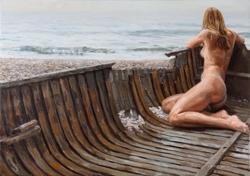 Ah, young people! Warm and realistic paintings by Michel del Campo