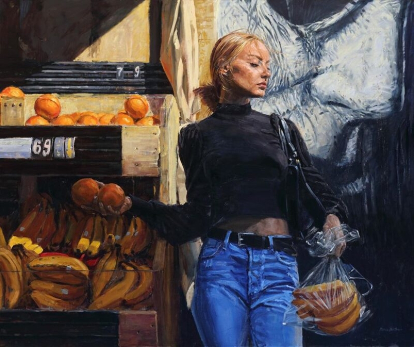 Ah, young people! Warm and realistic paintings by Michel del Campo