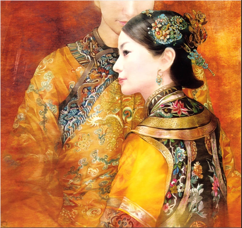 "Air Love in the Forbidden City": Amazing Paintings by Taiwanese Artist Der Jen