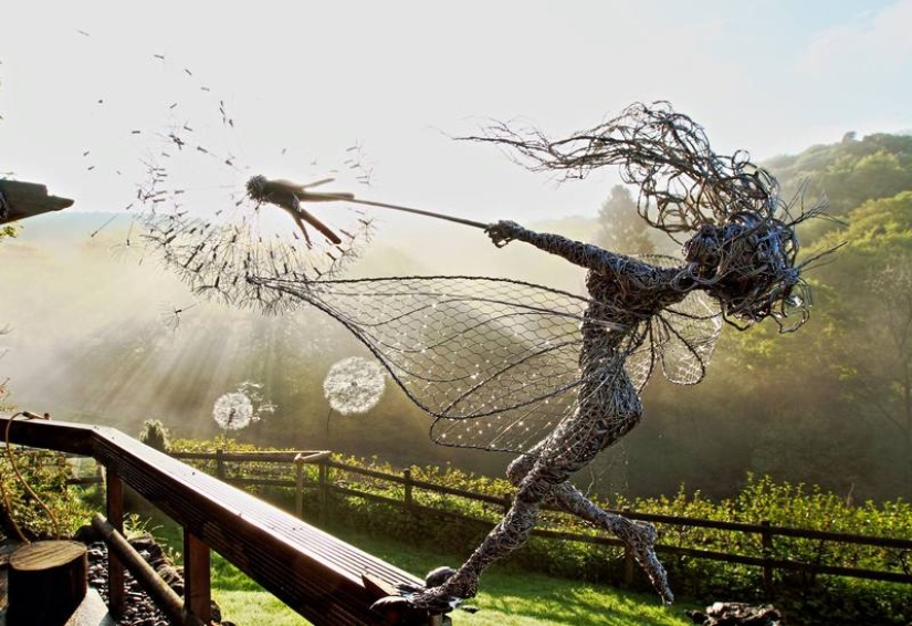 Amazing steel wire sculptures