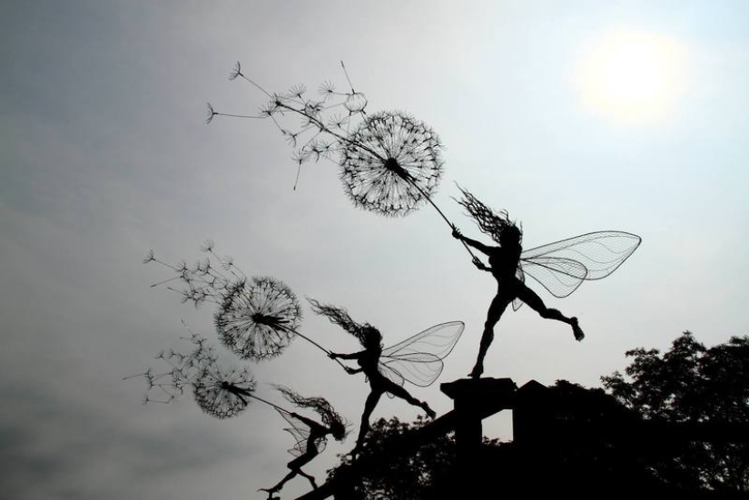 Amazing steel wire sculptures
