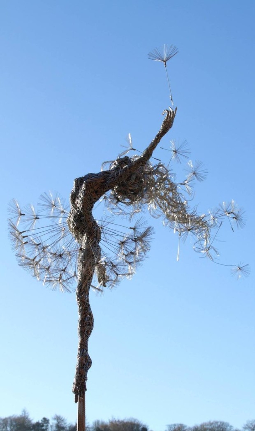 Amazing steel wire sculptures