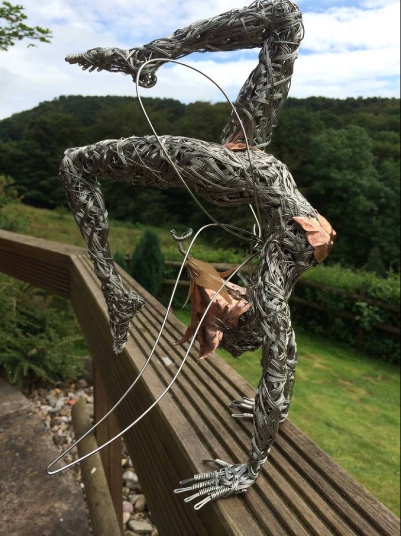 Amazing steel wire sculptures
