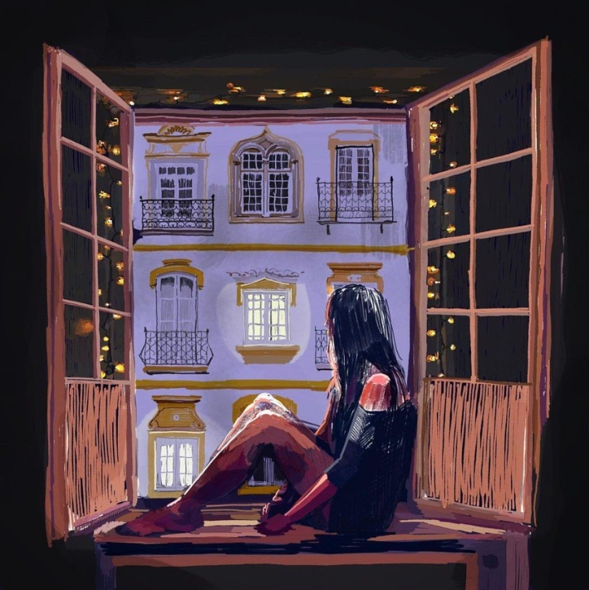 Ambiente soleado del artista Tito Merello Vilar