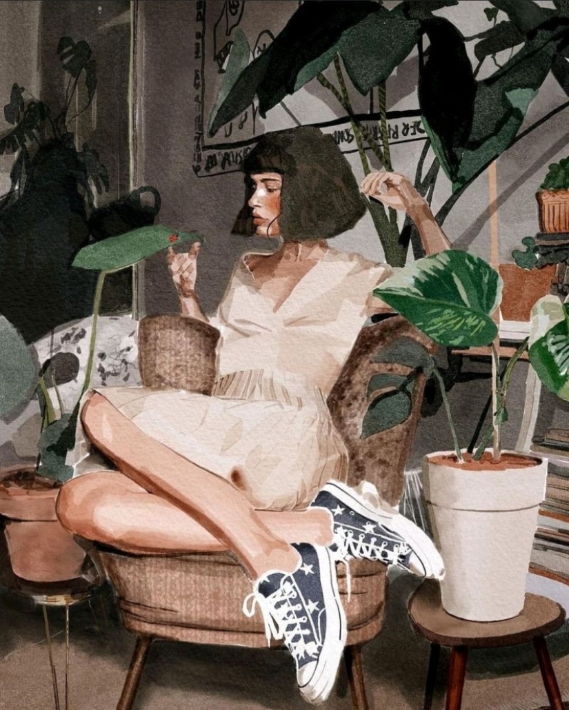 Ambiente soleado del artista Tito Merello Vilar