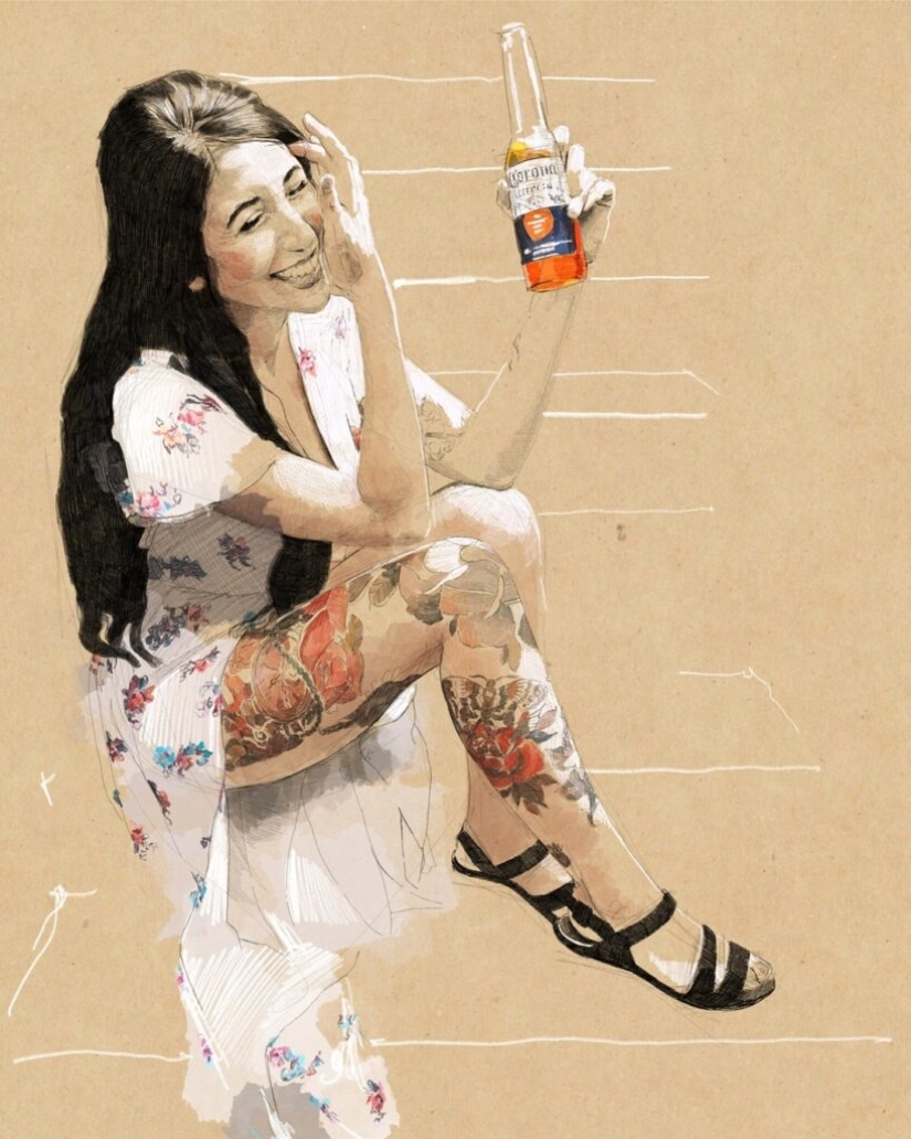 Ambiente soleado del artista Tito Merello Vilar