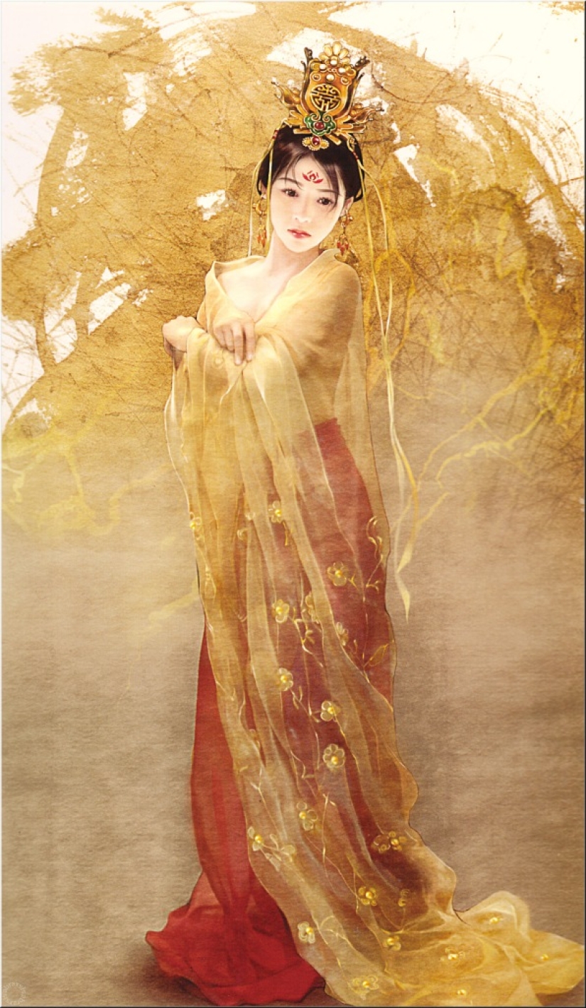 "Amor en el aire en la Ciudad Prohibida": Impresionantes pinturas del artista taiwanés Der Jen