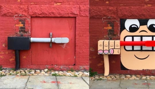 An artist from New York knows how to play a nocturne on a drainpipe flute