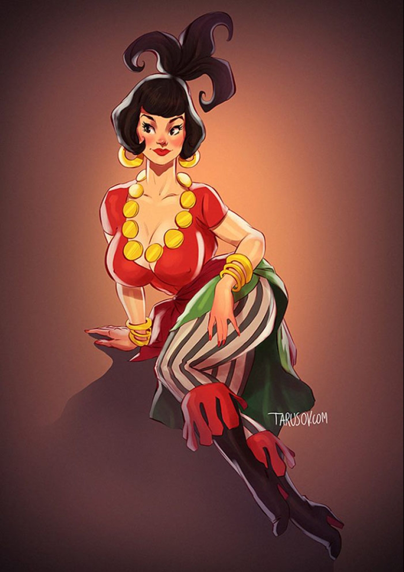 And Shapoklyak is sexy! 6 heroines of Soviet cartoons in pin-up style And Shapoklyak is sexy! 6 heroines of Soviet cartoons in pin-up style