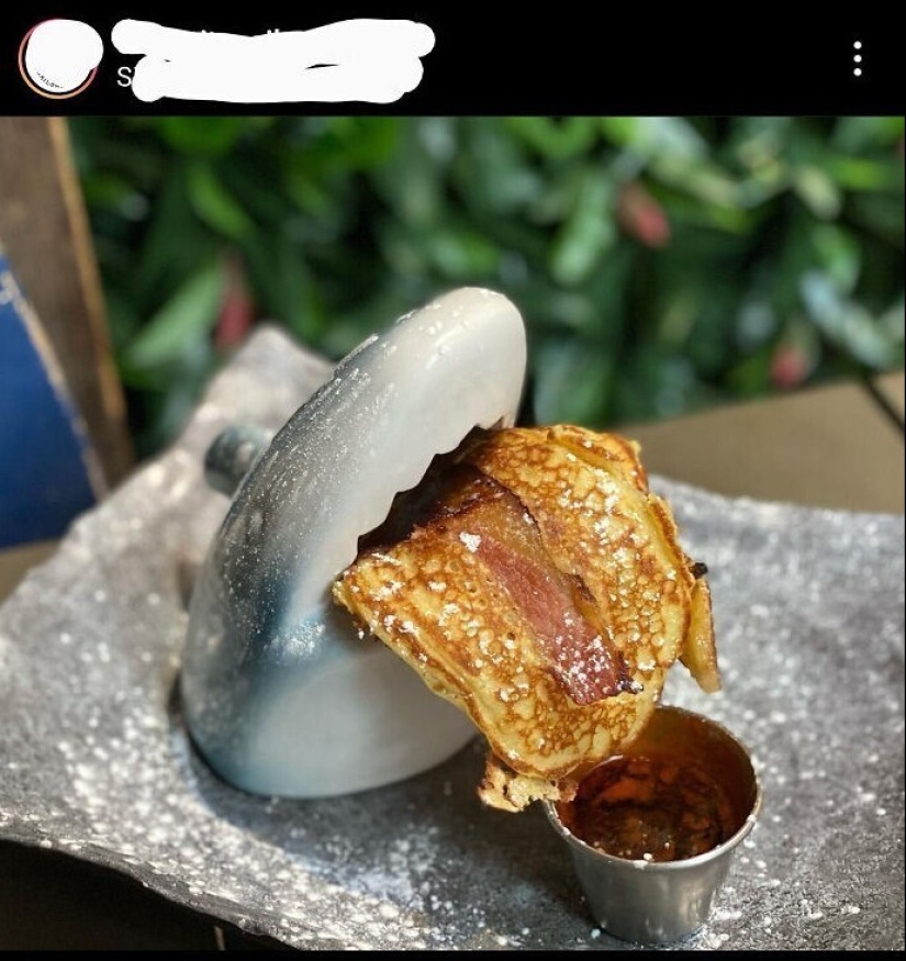 And what, on a plate it was impossible? 30 examples of too unusual serving of dishes