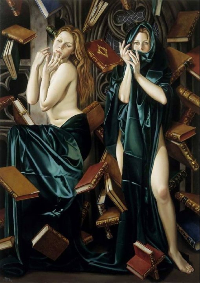 Angelic and earthly in the paintings of the surrealist artist Juan Medina Angelic and earthly in the paintings of the surrealist artist Juan Medina